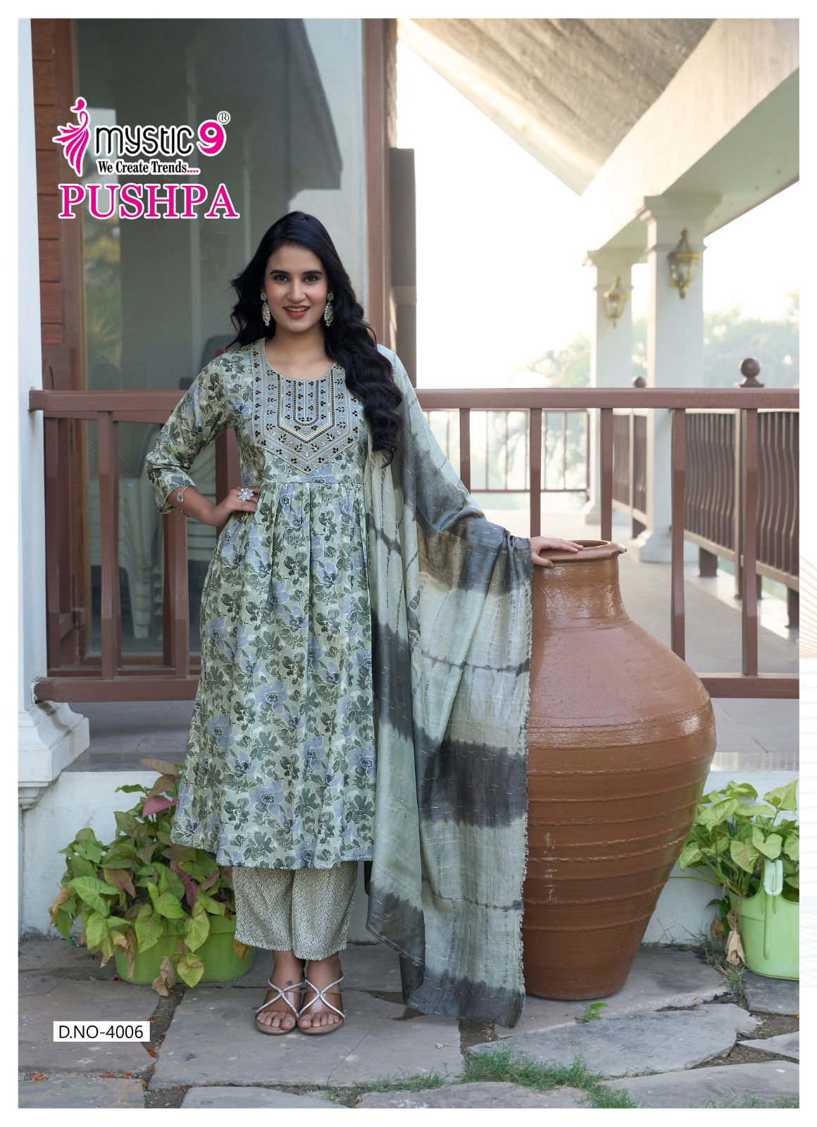  Pushpa Vol 4 Rayon by Mystic 9  Kurti Bottom With Dupatta Collection